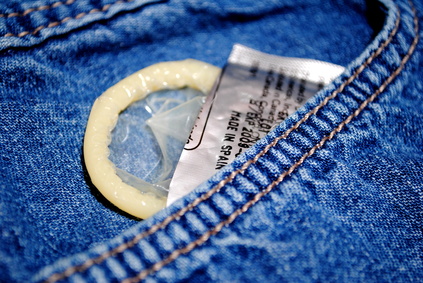 Packaged Condom in a Jean Pocket
